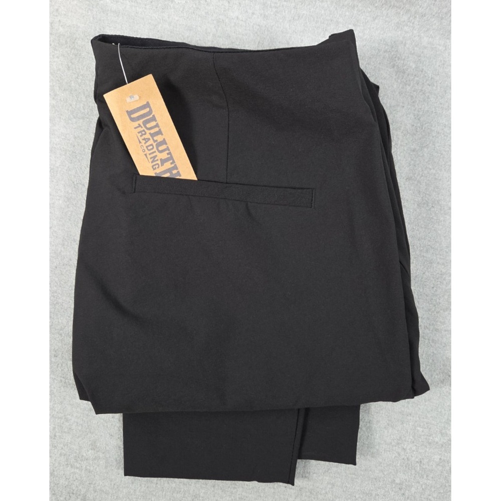 Duluth Trading Womens 10 Short Flexcellent Skinny Leg Ankle Pants‎ Black NEW